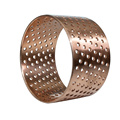 FB092  Customized Bronze Wrapped Bearing Buje Con Perforaciones